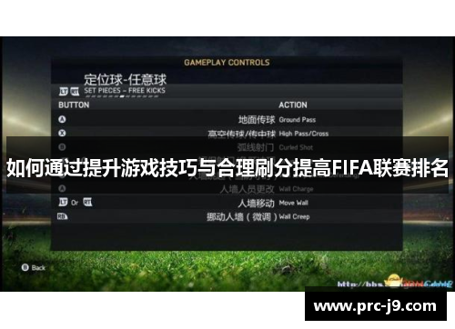 如何通过提升游戏技巧与合理刷分提高FIFA联赛排名